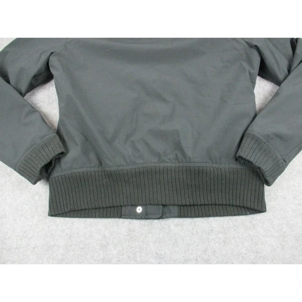 Hollister Jacket Womens Small Black All Weather Faux Fur Trim Lined Coat